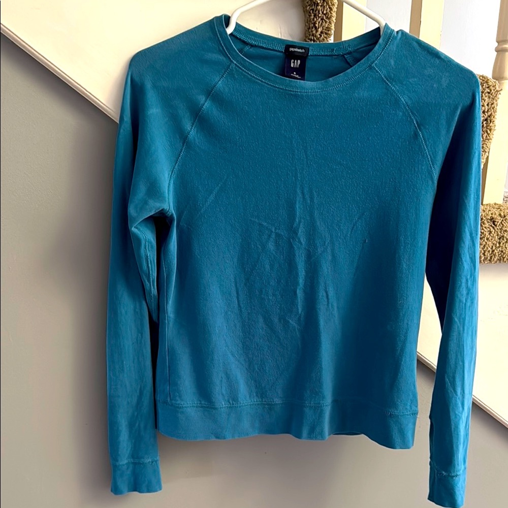 GAPStretch Blue Medium Weight Long Sleeve Tee